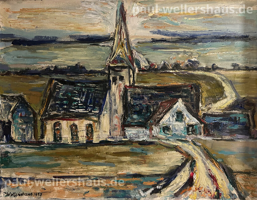 Ölgemälde Kirche